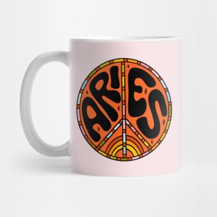 Aries Peace Sign Mug